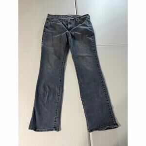 Levis 505 Straight Womens Size 14 Gray Wash Denim Jeans W32 L32